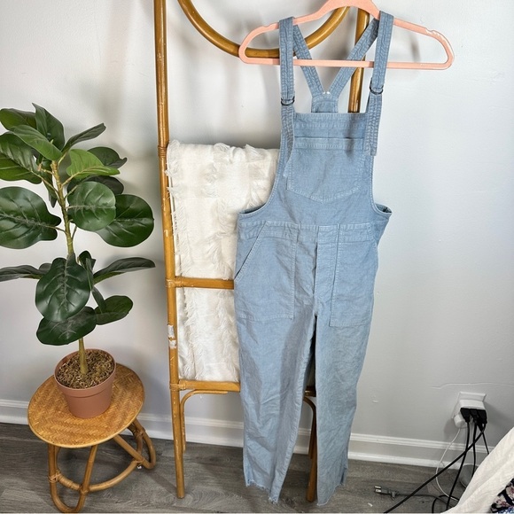 Aerie Blue Corduroy Overalls sz XS - Picture 5 of 9